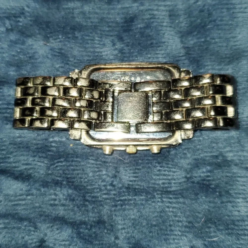 NY & C New York & Company Analog‎ Wristwatch Gunmetal Band & Case Crystals